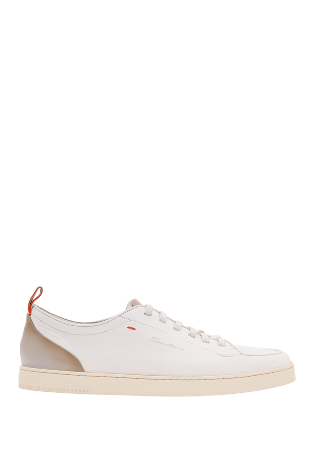 Santoni premium white sneakers with contrasting accents 194700 - photo 1