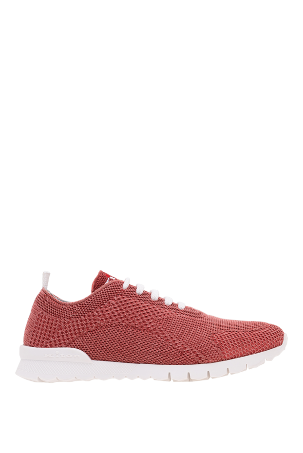Kiton terracotta pink sneakers with a contrasting ultra-light sole and snow-white laces 194706 - photo 1