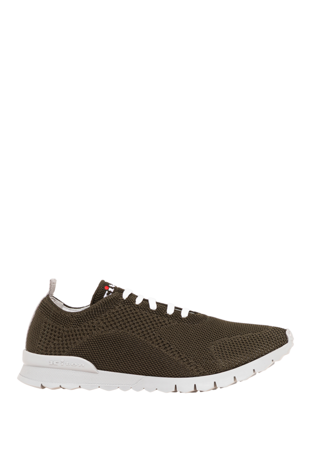 Kiton khaki knit sneakers with an ultra-light contrast sole 194718 - photo 1