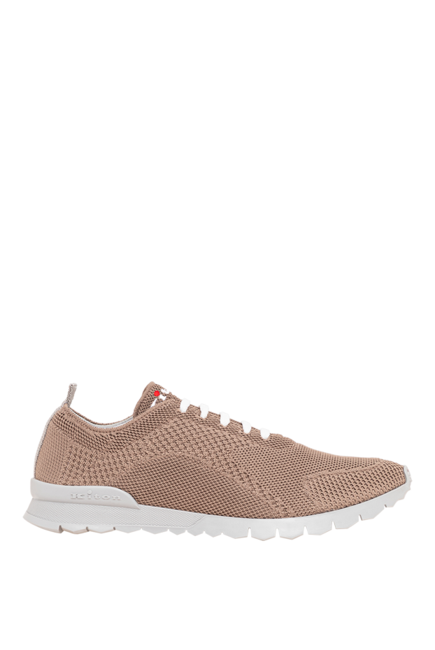 Kiton coffee-beige knit sneakers with a segmented sole 194721 - photo 1