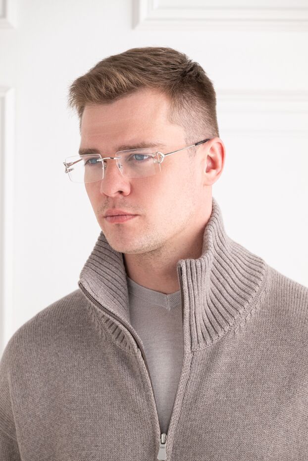 Cartier rimless rectangular frames with iconic silver hinges 194773 - photo 2
