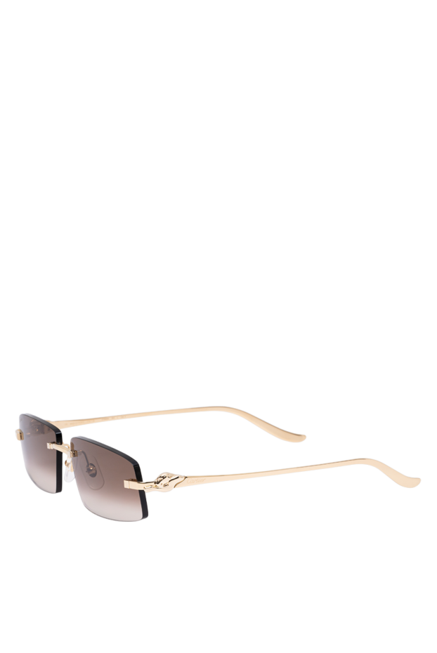 Cartier rimless rectangular sunglasses with golden panther 194774 - photo 3