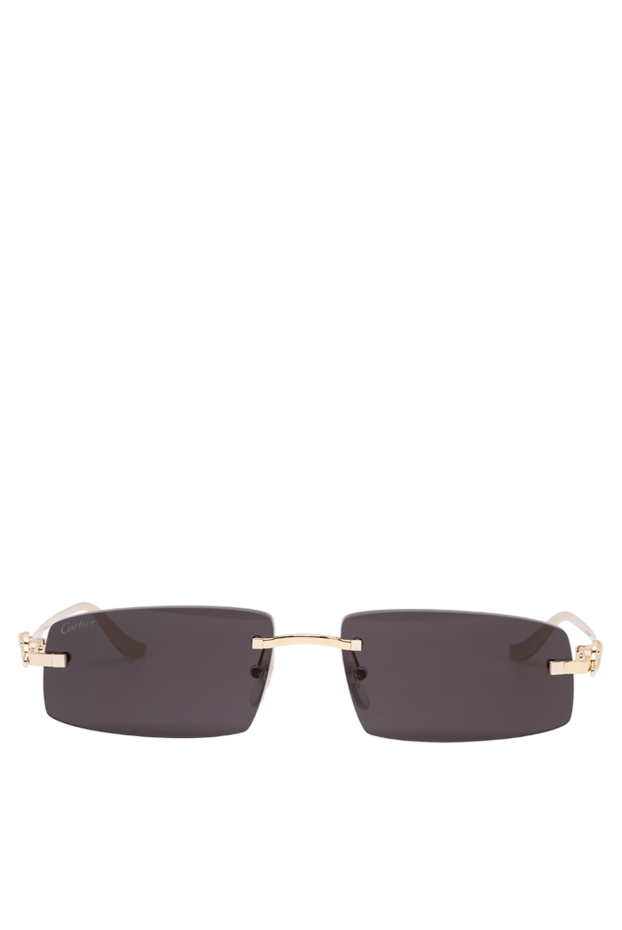 Cartier rimless sunglasses with narrow dark lenses and panthère jewelry decoration 194775 - photo 1