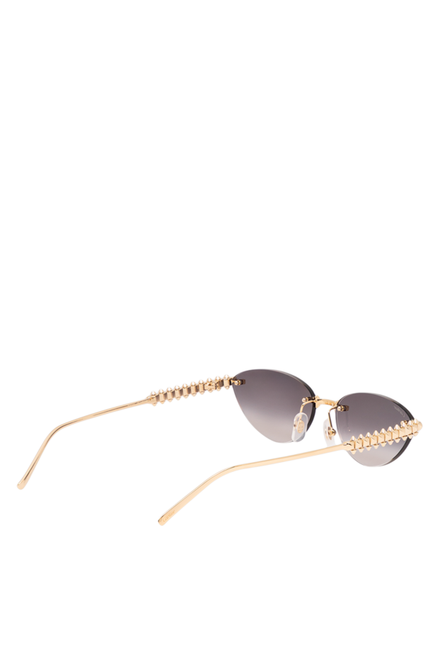 Cartier rimless cat eye sunglasses with spikes and brown gradient lenses 194787 - photo 3