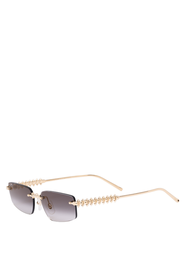 Cartier rectangular sunglasses with gradient lenses and textured studs on the temples 194789 - photo 3