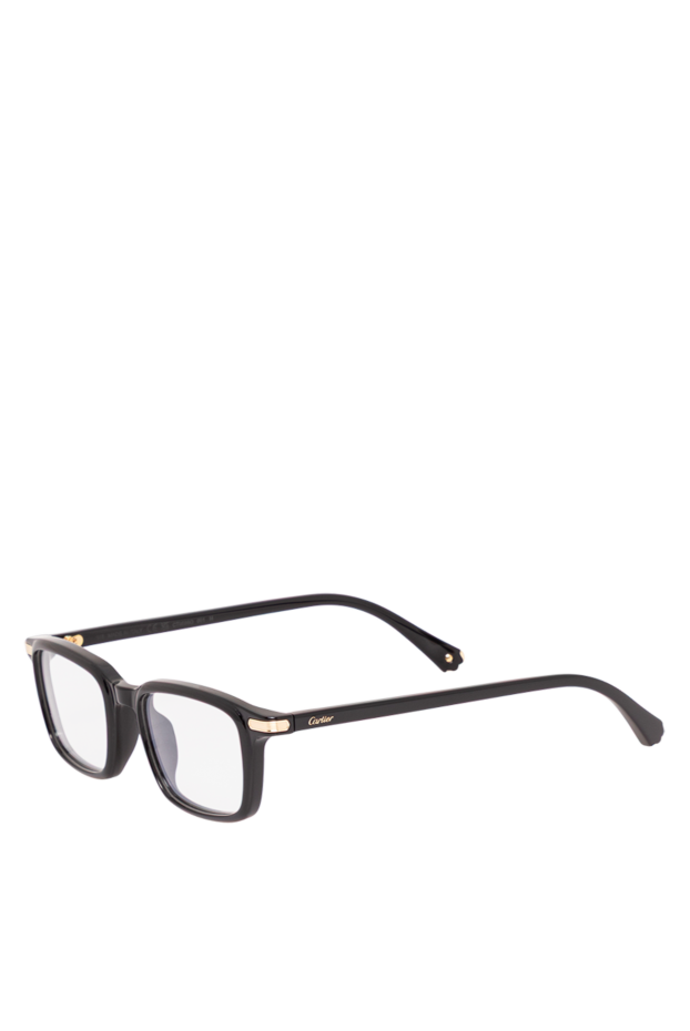 Cartier black rectangular frames with subtle gold metallic accents 194798 - photo 3