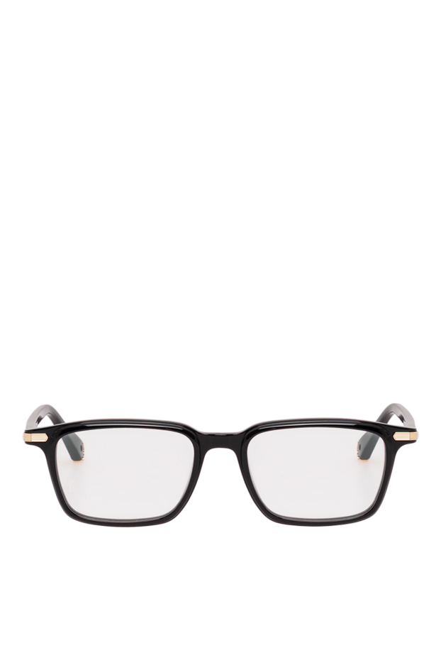 Cartier black rectangular optical glasses made of thick acetate with thin gold plaques 194799 - photo 1
