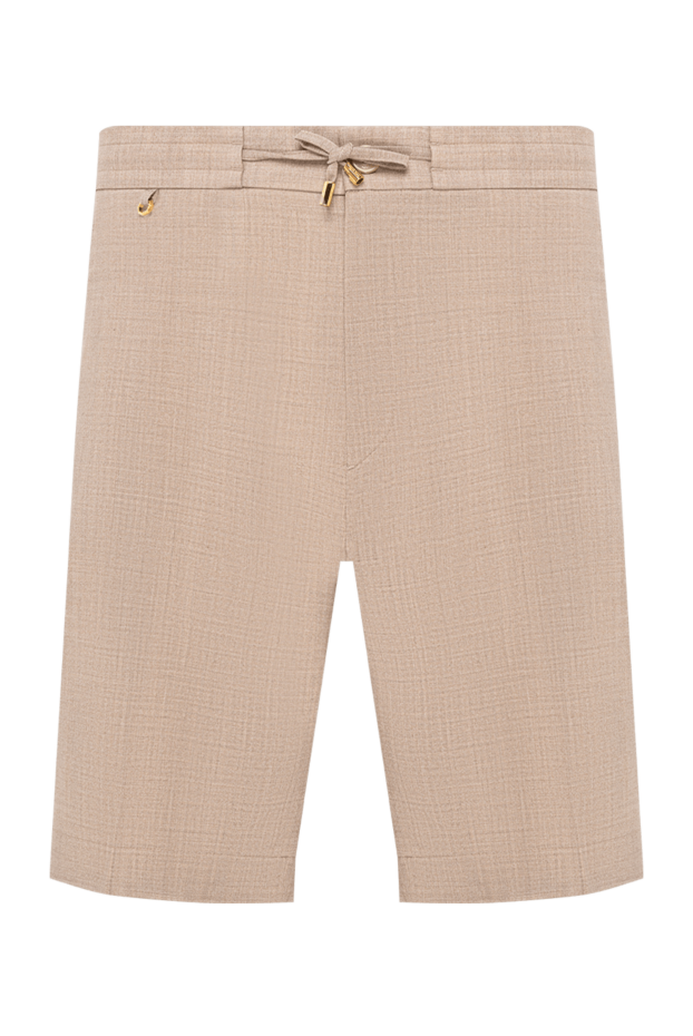 Stefano Ricci men's lightweight textured bermuda shorts in sand color 194811 - photo 1