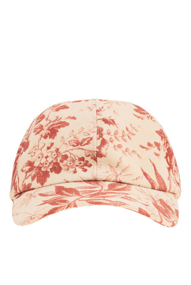 Gucci herbarium beige floral print baseball cap 194825 - photo 1