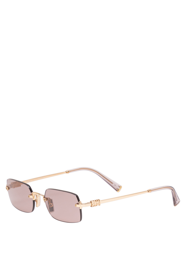 Miu Miu women's rimless slim rectangular sunglasses 194833 - photo 3