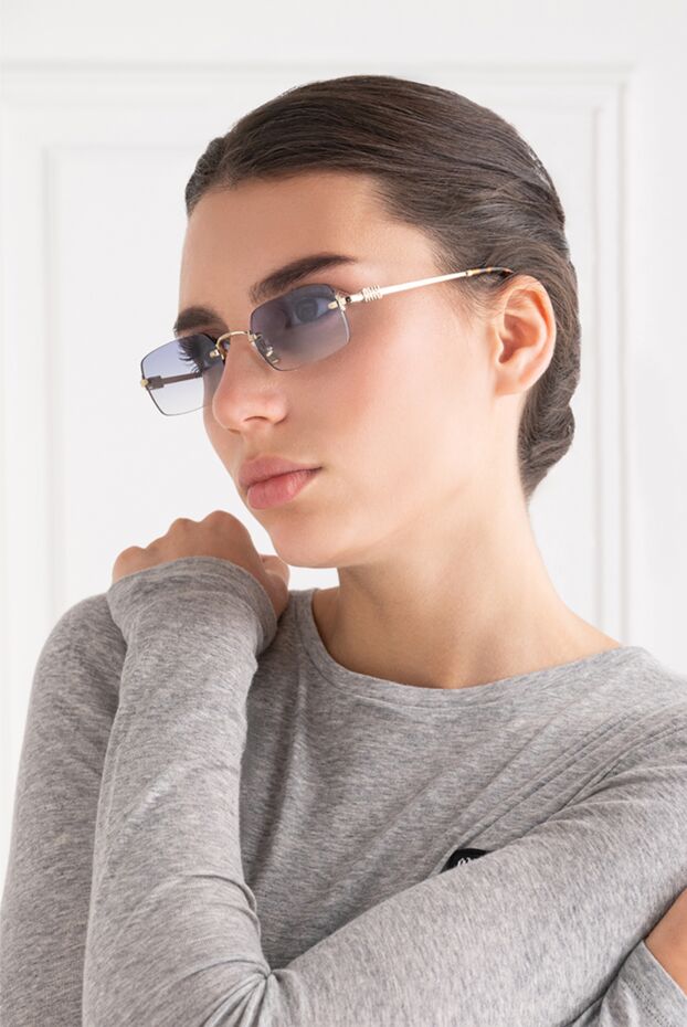 Miu Miu rectangular rimless sunglasses with gradient lenses 194834 - photo 2