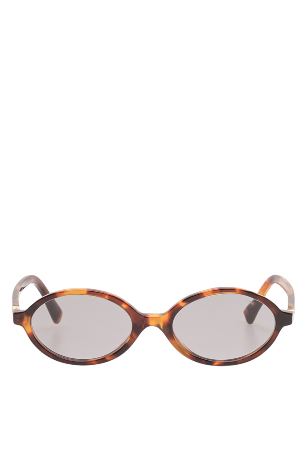 Miu Miu oval tortoiseshell sunglasses with translucent smoked lenses 194836 - photo 1
