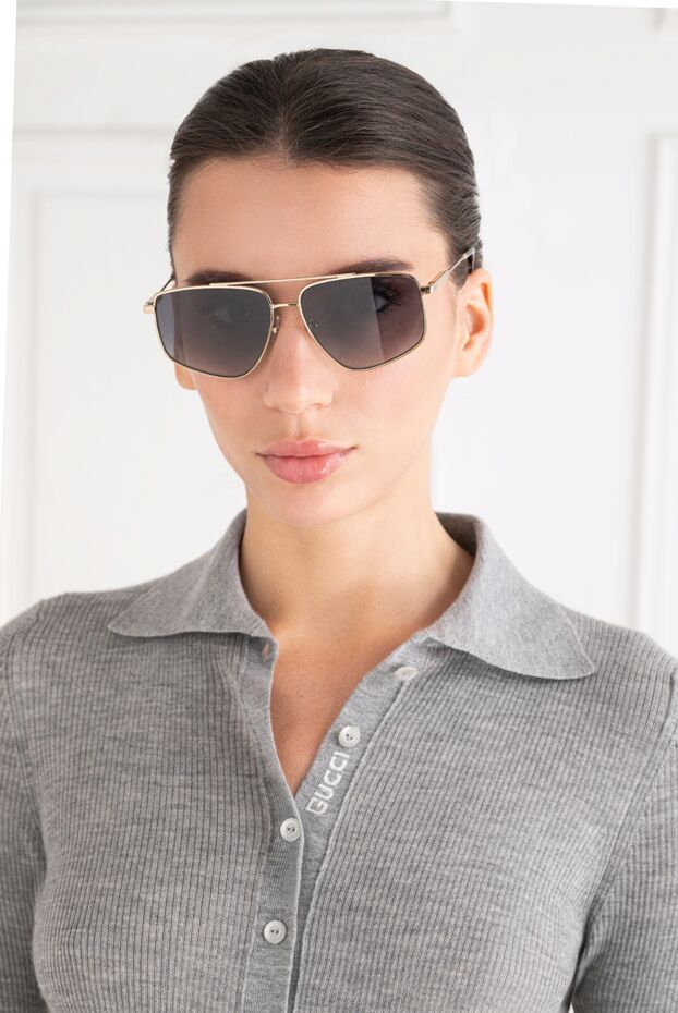 Jimmy Choo alyssa aviator sunglasses with flat double bridge 194838 - photo 2