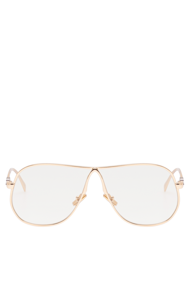 Miu Miu large aviator sunglasses with a solid gold frame and clear lenses 194841 - photo 1