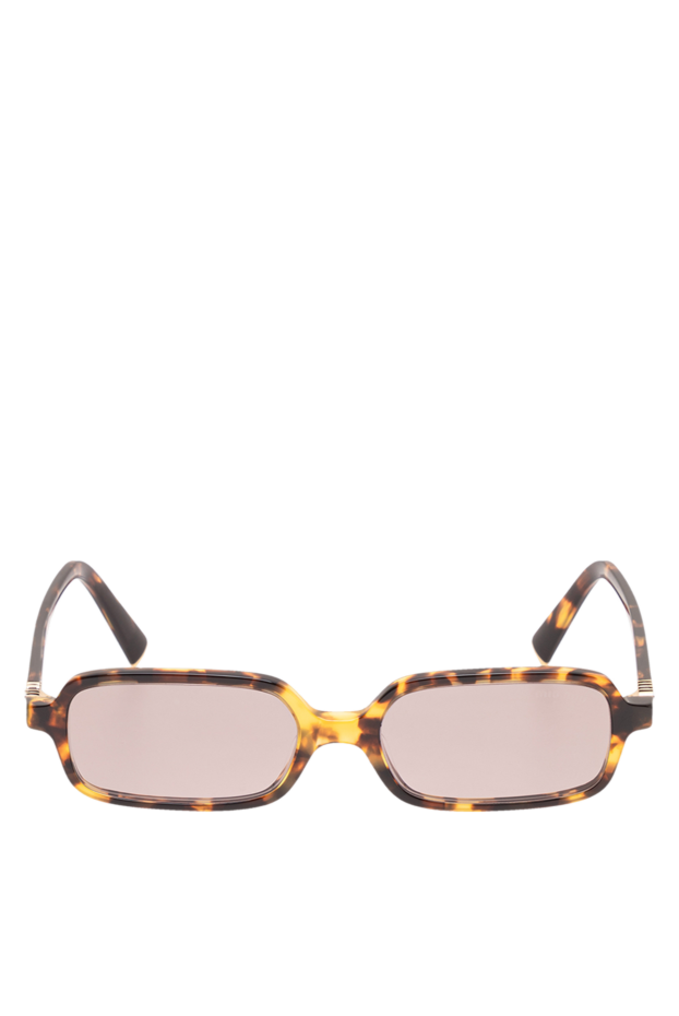 Miu Miu rectangular tortoiseshell sunglasses with gold logo 194842 - photo 1