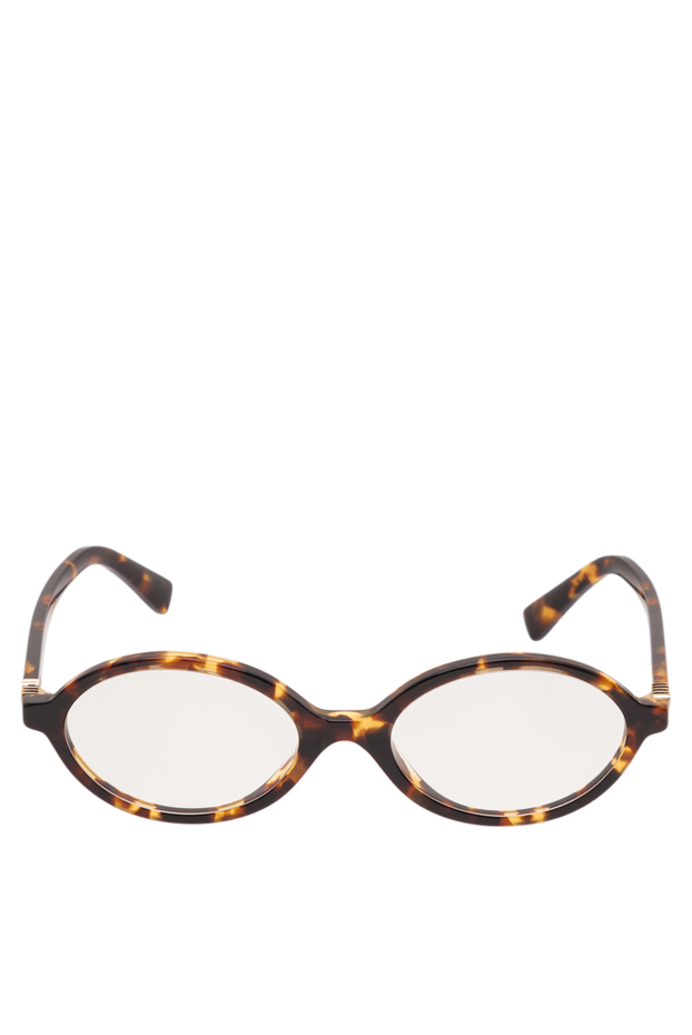 Miu Miu round tortoiseshell glasses with clear lenses and corrugated hinges 194843 - photo 1