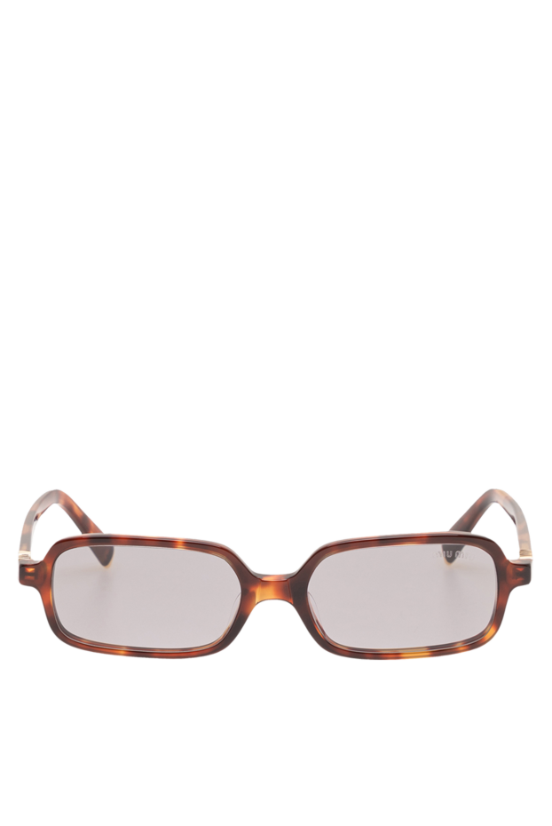 Miu Miu rectangular tortoiseshell sunglasses with gray lenses 194844 - photo 1