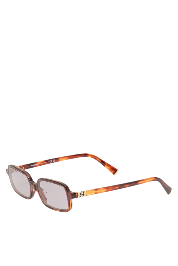 Miu Miu rectangular tortoiseshell sunglasses with gray lenses 194844 - photo 3