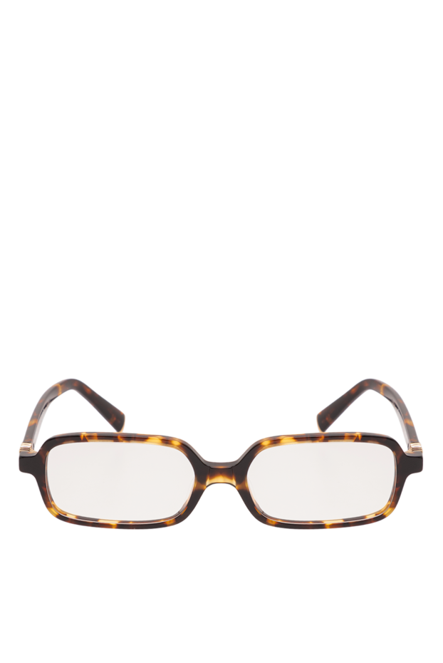 Miu Miu rectangular tortoiseshell frames with clear lenses and logo 194866 - photo 1