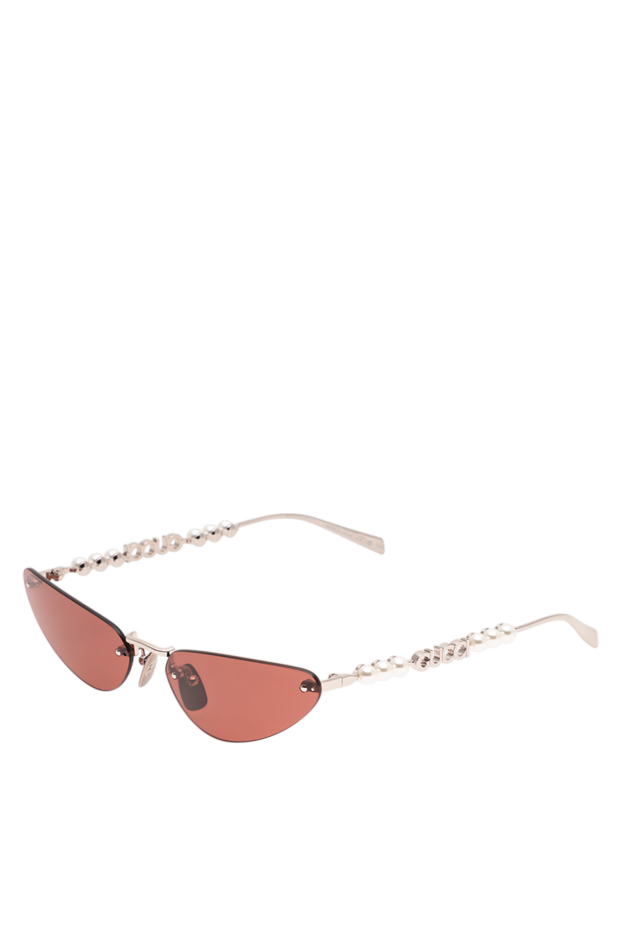 Gucci күміс жақтаулы және қызғылт линзалы күннен қорғайтын көзілдіріктер 194875 - фото 3