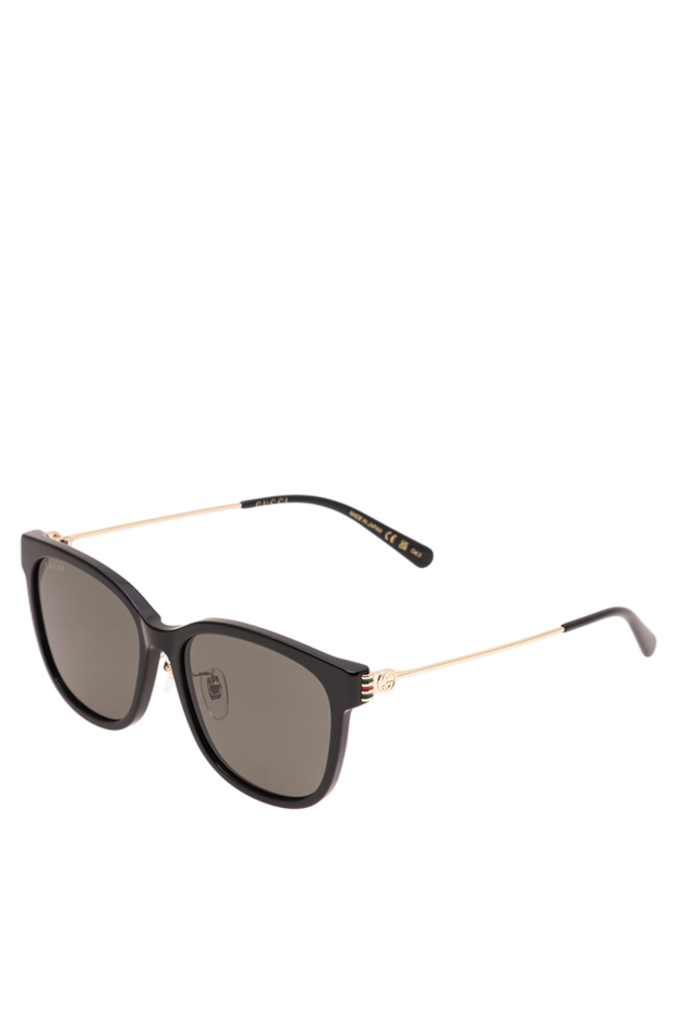 Gucci алтын самайлы жеңіл шаршы күннен қорғайтын көзілдірік 194902 - фото 3