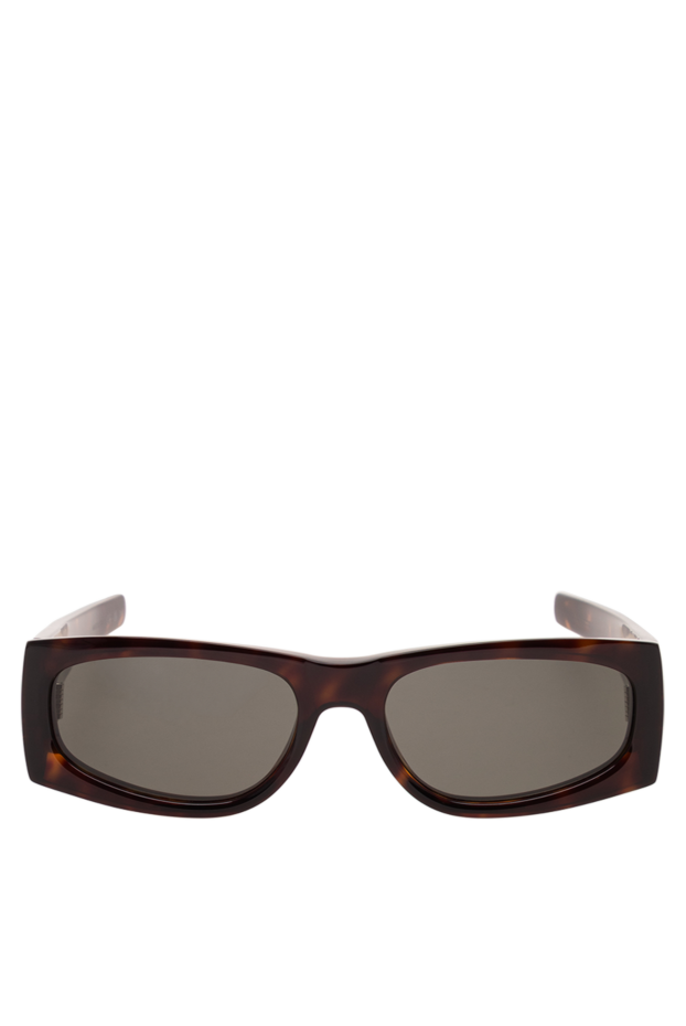 Saint Laurent rectangular sunglasses with emerald lenses and a gold monogram logo 194929 - photo 1