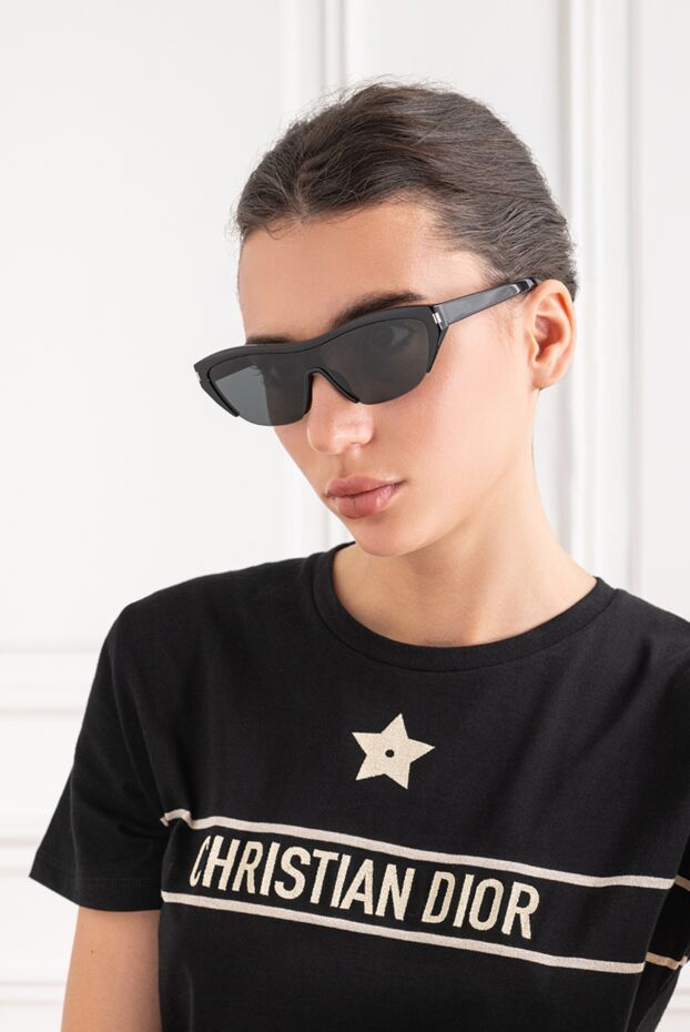 Saint Laurent жартылай жиексіз жақтауы бар монолинзалы күннен қорғайтын көзілдірік 194949 - фото 2