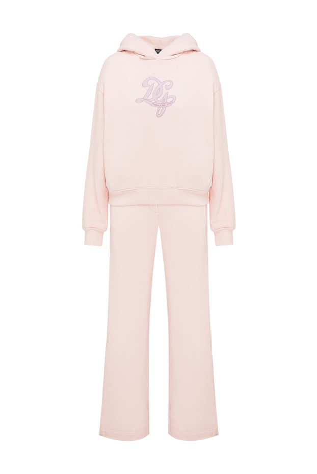 Dolce & Gabbana soft pink fleece hooded tracksuit 195015 - photo 1