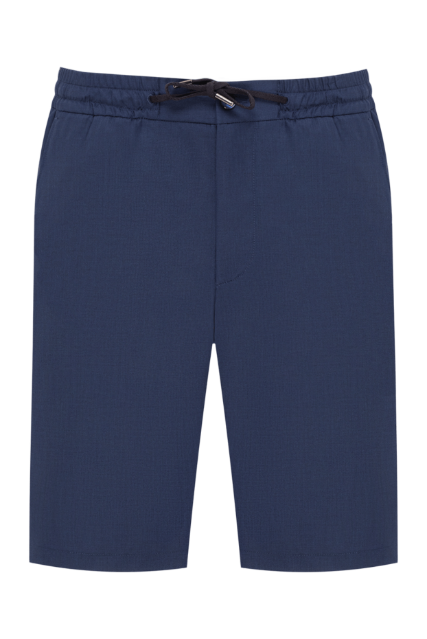 Cesare di Napoli men's blue bermuda shorts made of thin smooth fabric 195042 - photo 1