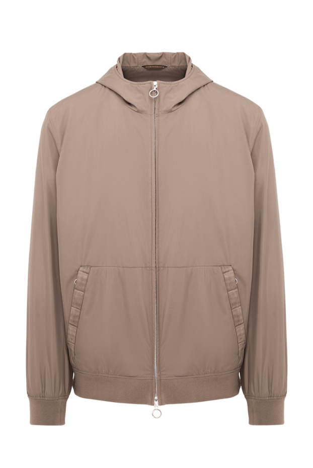 Seraphin a beige bomber jacket with a hood in a laconic design 195067 - photo 1