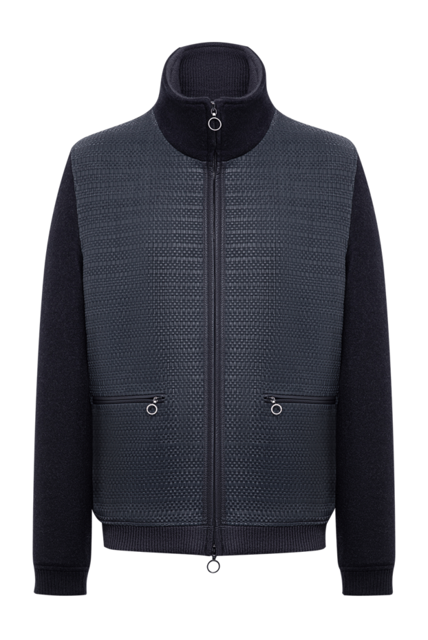 Seraphin a combination bomber jacket made of woven leather and ultra-soft cashmere 195072 - photo 1