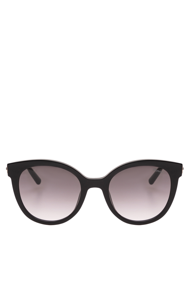 Chopard black sunglasses with round lenses and thin gold temples 195112 - photo 1