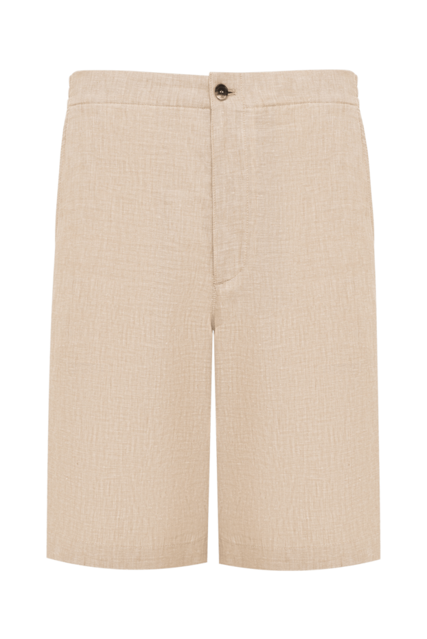 Loro Piana nolan men's linen bermuda shorts in sandy melange 195128 - photo 1