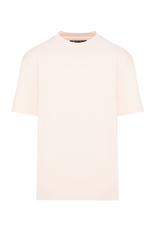 Loro Piana men's ray cotton t-shirt in a soft pink color with a loose fit 195140 - photo 1
