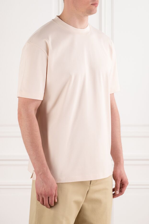 Loro Piana men's ray cotton t-shirt in a soft pink color with a loose fit 195140 - photo 3