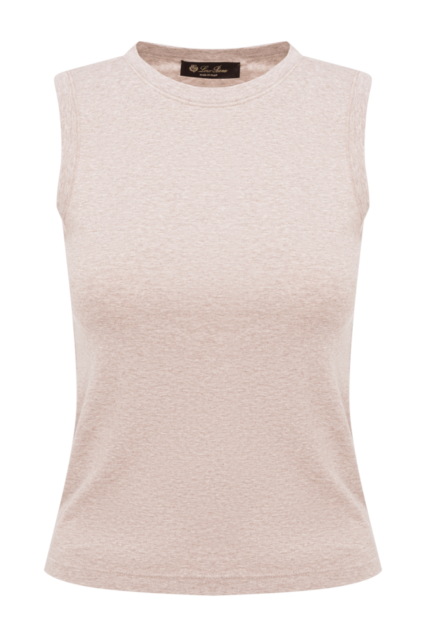Loro Piana a simple sleeveless knit top with a round neckline 195144 - photo 1