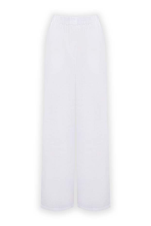 Loro Piana valerio wide-leg trousers in white linen 195146 - photo 1