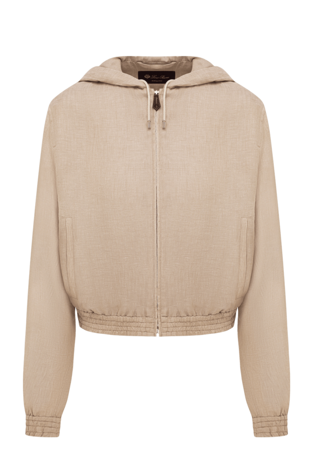 Loro Piana opal cool beige linen bomber jacket 195156 - photo 1