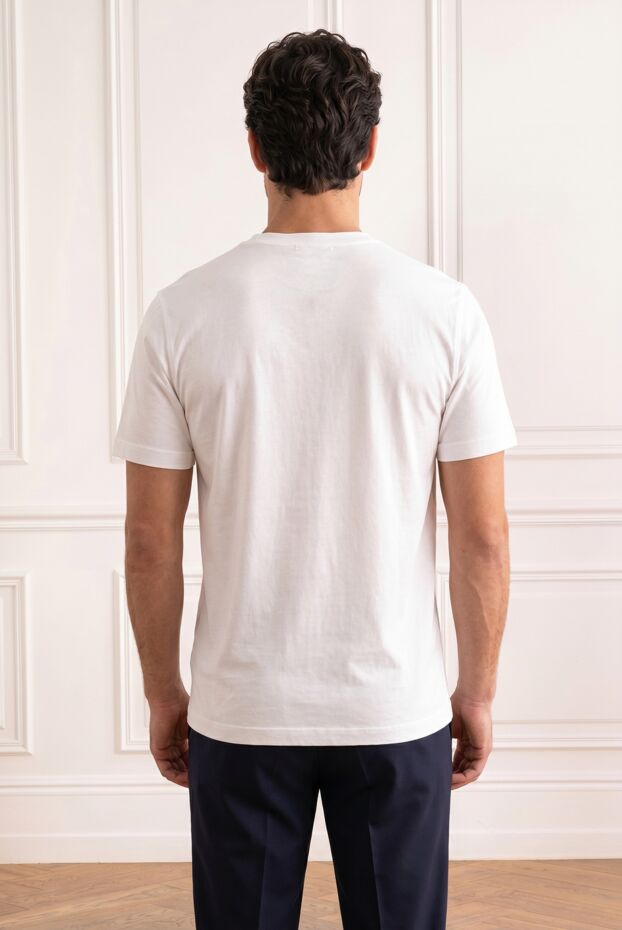 Zilli men's white cotton t-shirt with gold gradient print 195238 - photo 2