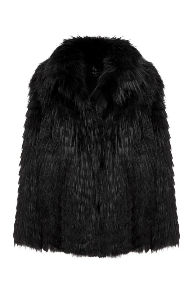 FG Furs black shortened long-haired fox fur coat-jacket 195366 - photo 1