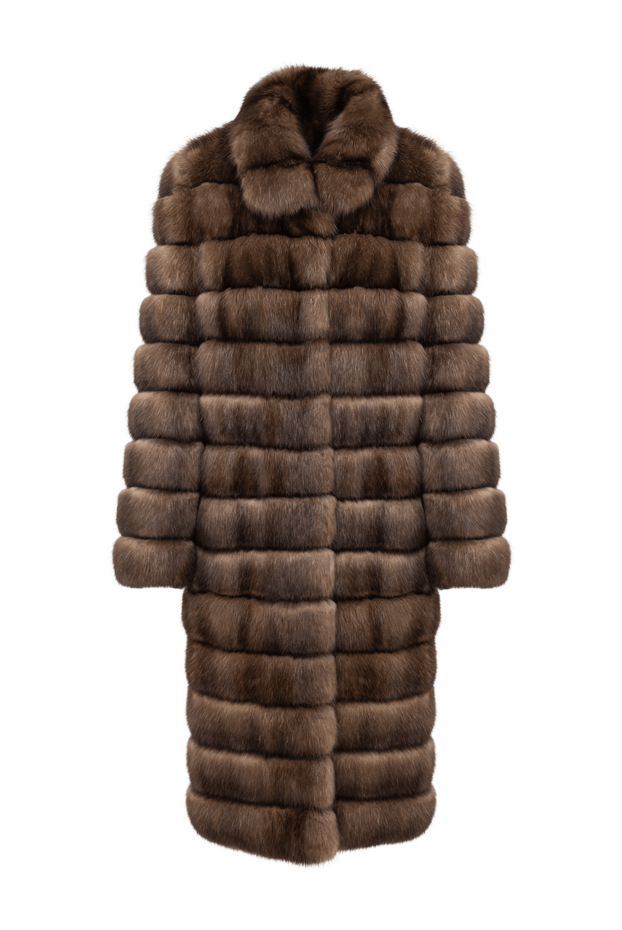FG Furs long sable coat with a turn-down collar 195371 - photo 1