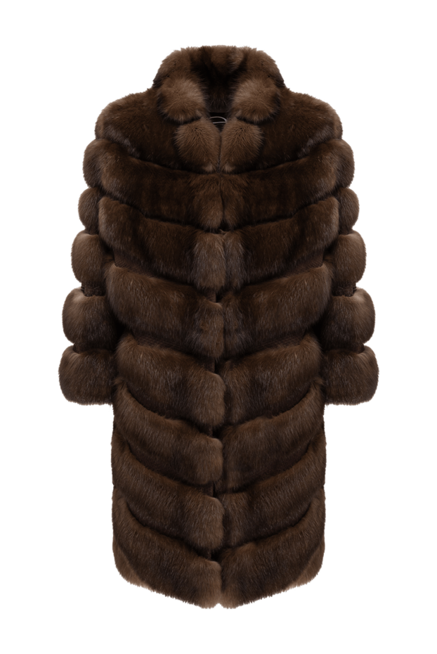 FG Furs long sable coat with a combined diagonal-transverse layout 195372 - photo 1