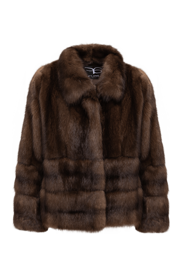 FG Furs short combined jacket made of vertical and transverse sable 195375 - photo 1