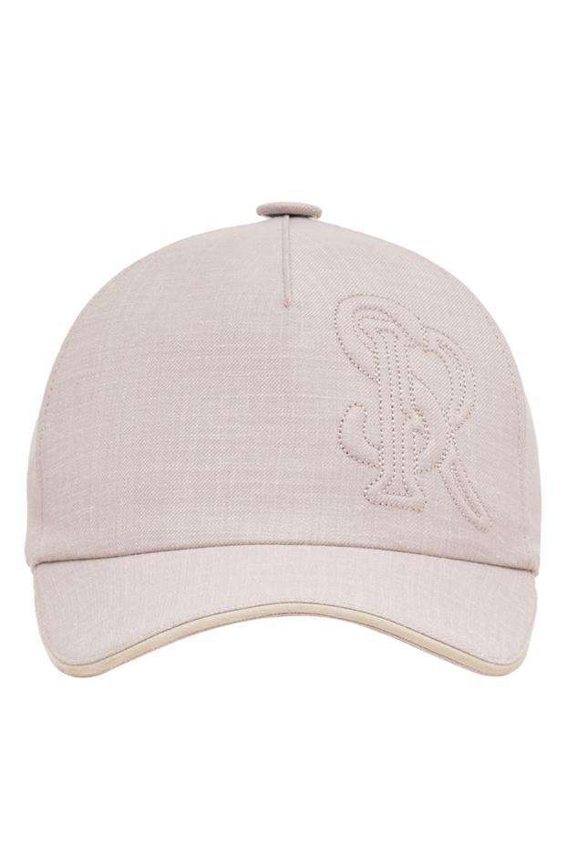Stefano Ricci men's beige baseball cap made from a premium blend of wool, silk and linen 195385 - photo 1