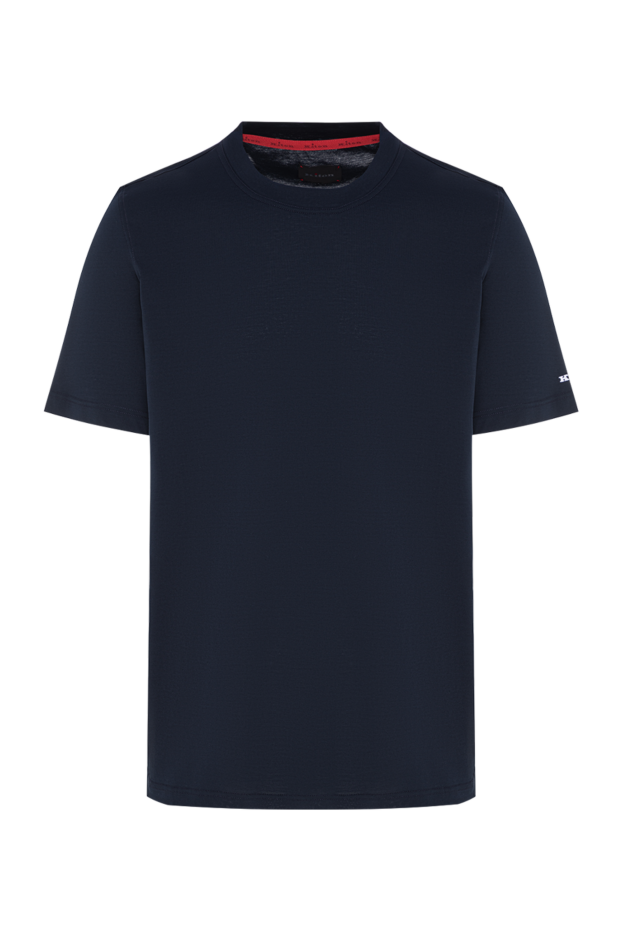 Kiton ерлерге арналған қызыл түтікшесі бар қою көк мақта футболкасы 195853 - фото 1