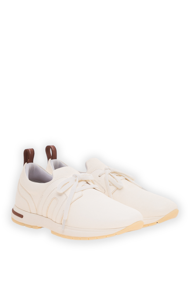 Loro Piana 360 lp flexy walk white leather sneakers 195884 - photo 3