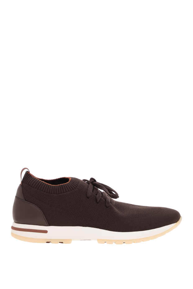 Loro Piana brown 360 lp flexy walk sneakers made of double-layer knit wool 195892 - photo 1