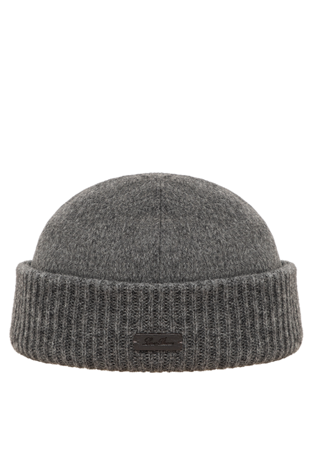 Loro Piana men's knitted beanie hat made of ultra-soft 100% cashmere 195916 - photo 1