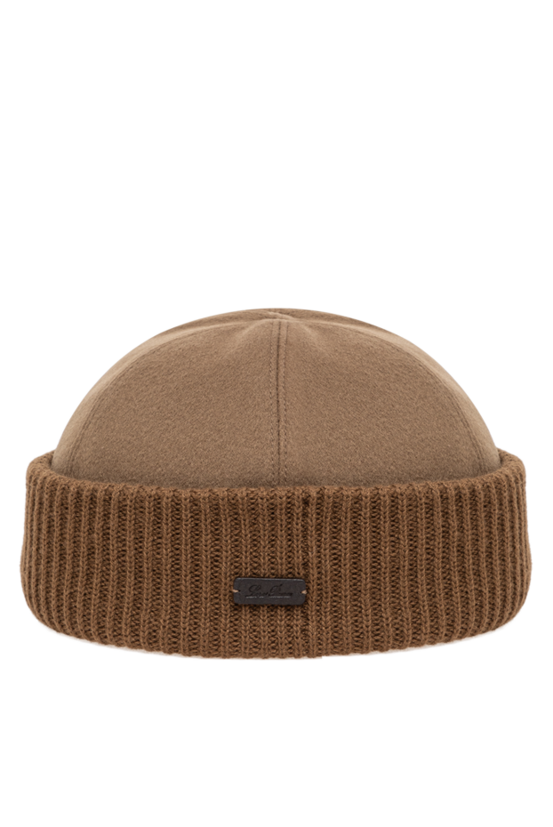 Loro Piana men's docker hat made of suede and warm cashmere 195917 - photo 1