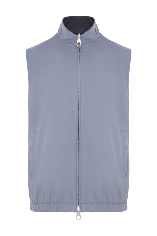 Loro Piana двусторонний жилет на молнии с воротником-стойкой и эластичным подолом 195940 - фото 1